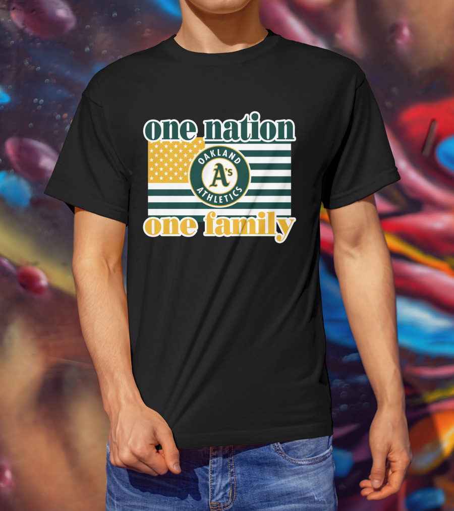 One Nation One Family Oakland Athletics T-Shirt