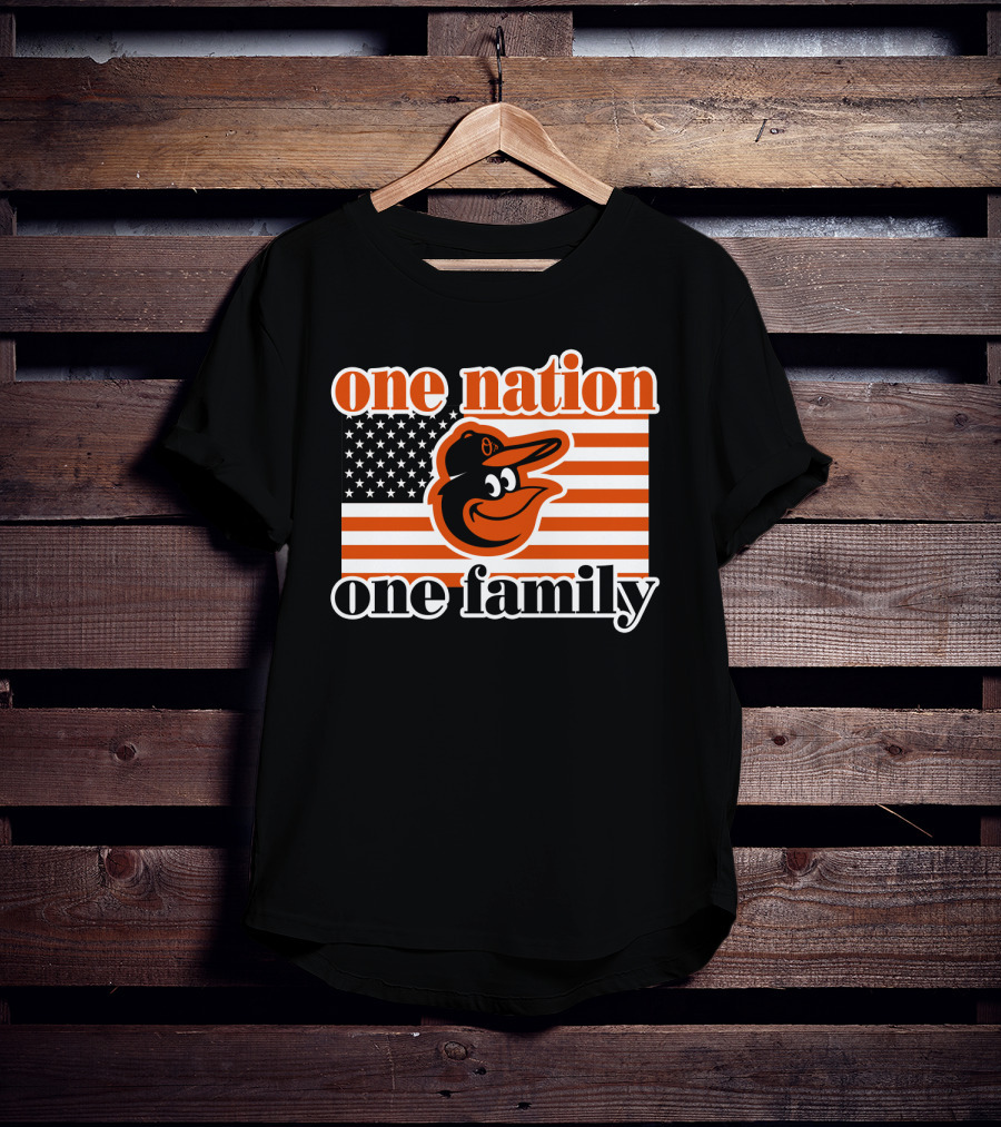 One Nation One Family 59 Baltimore Orioles T-Shirt