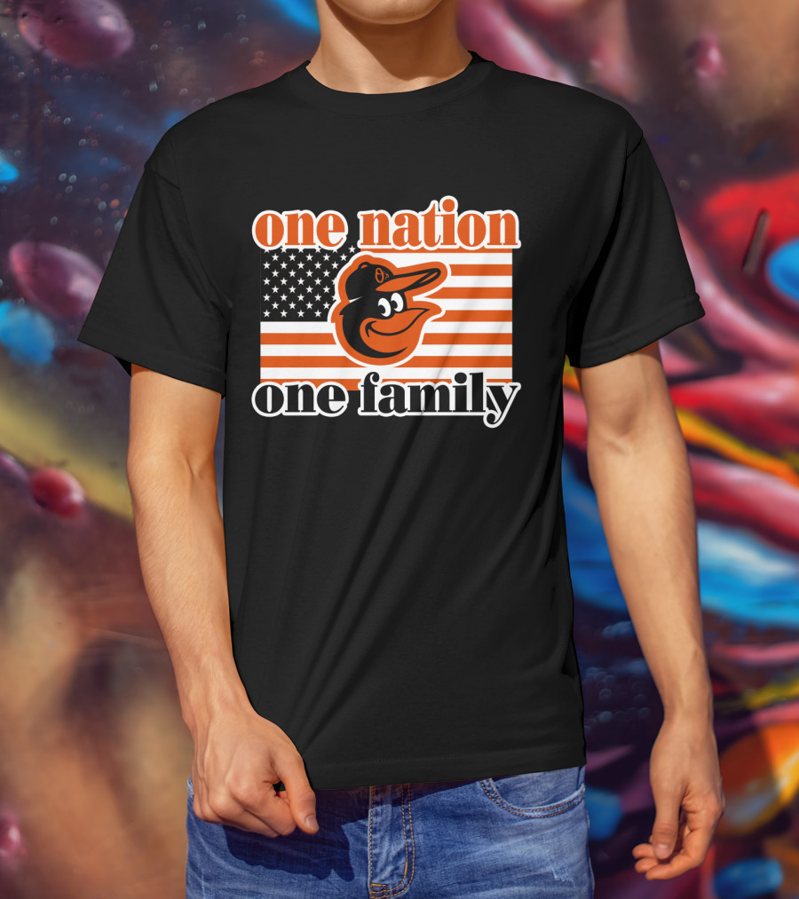 One Nation One Family 59 Baltimore Orioles T-Shirt