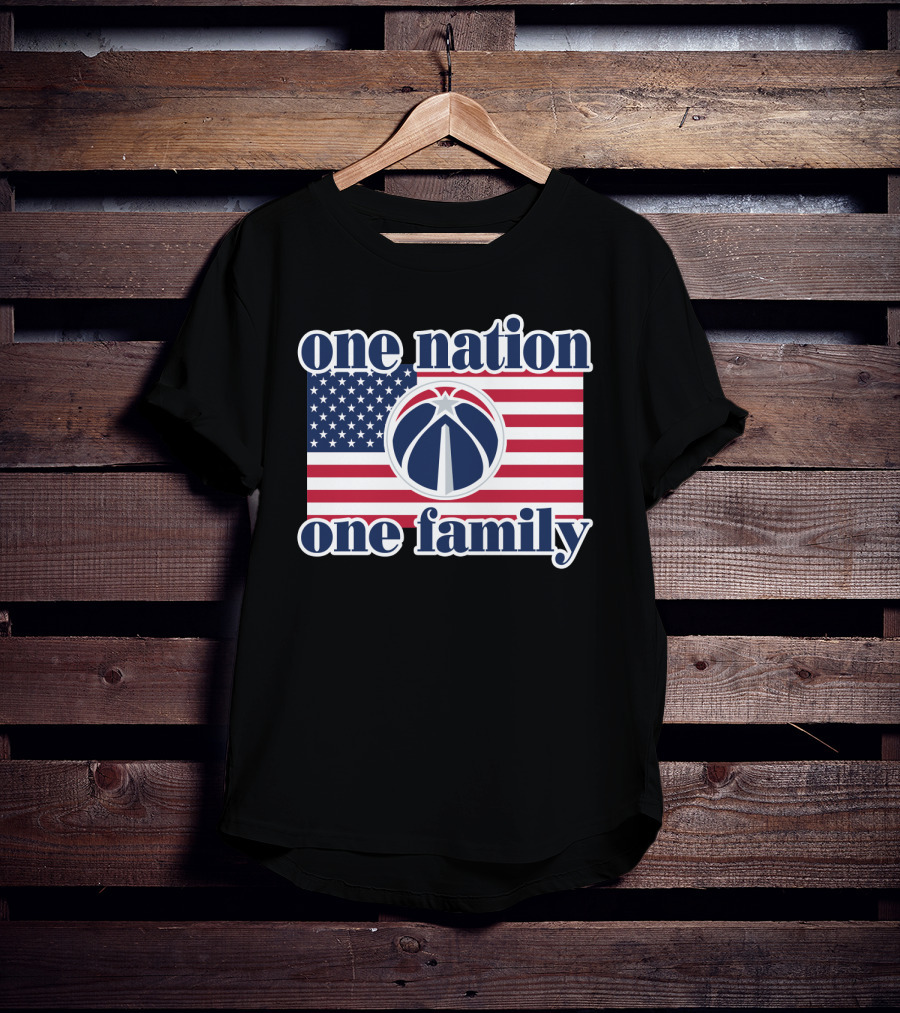 Washington Wizards One Nation One Family American Flag T-Shirt