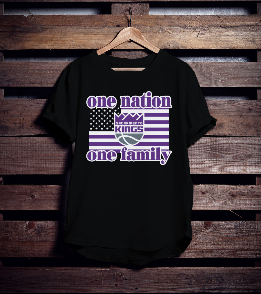 Sacramento Kings One Nation One Family T-Shirt