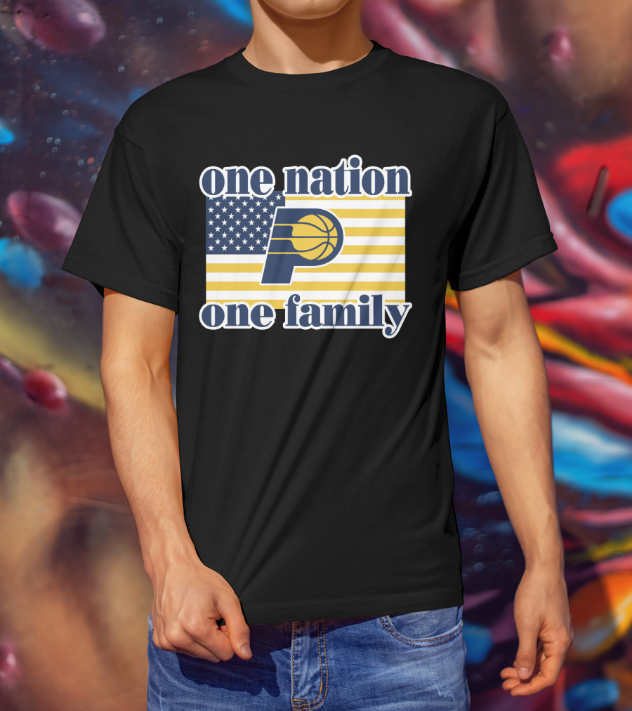 One Nation One Family Indiana Pacers Retro T-Shirt