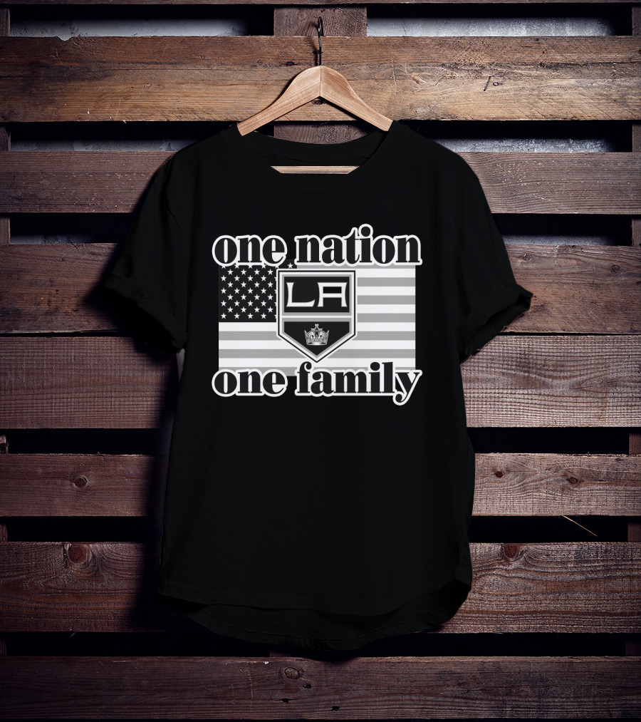 One Nation One Family La Kings 103 American Flag T-Shirt