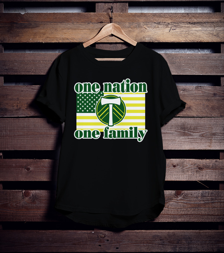One Nation One Family 122 Portland Timbers T-Shirt