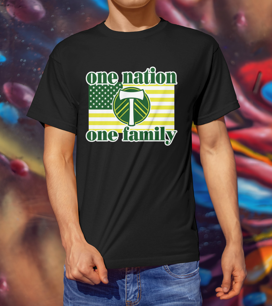 One Nation One Family 122 Portland Timbers T-Shirt