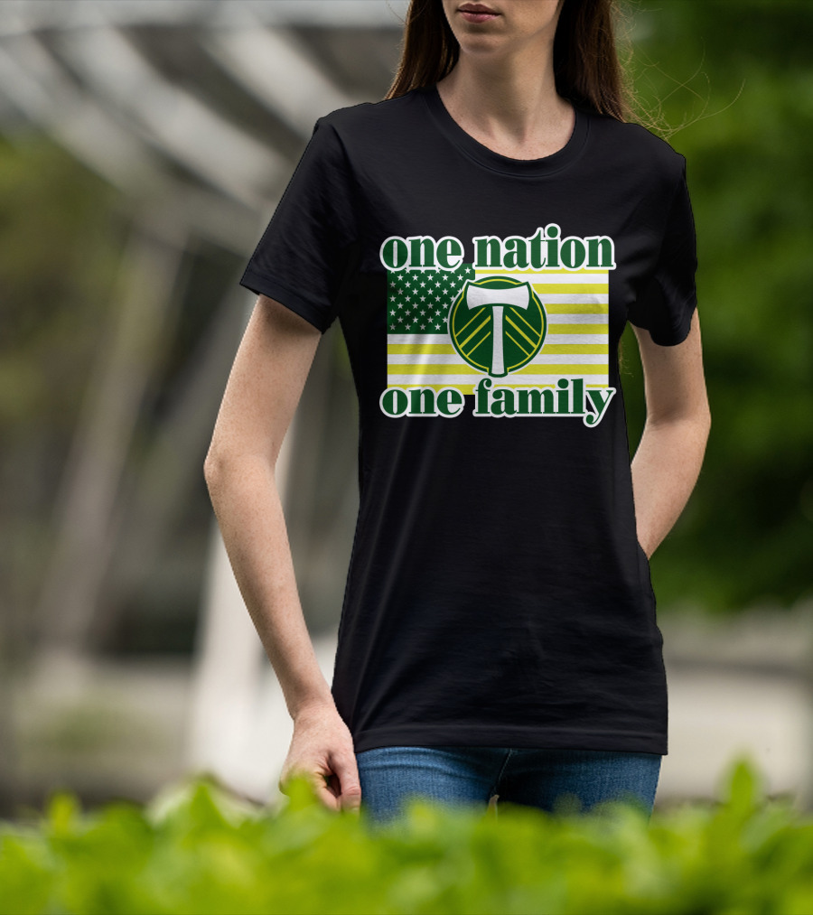 One Nation One Family 122 Portland Timbers T-Shirt