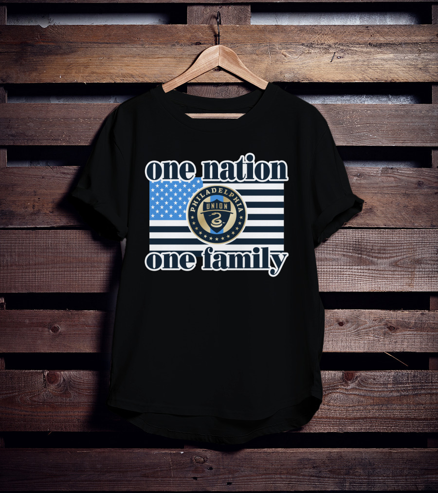 Philadelphia Union One Nation One Family Flag T-Shirt