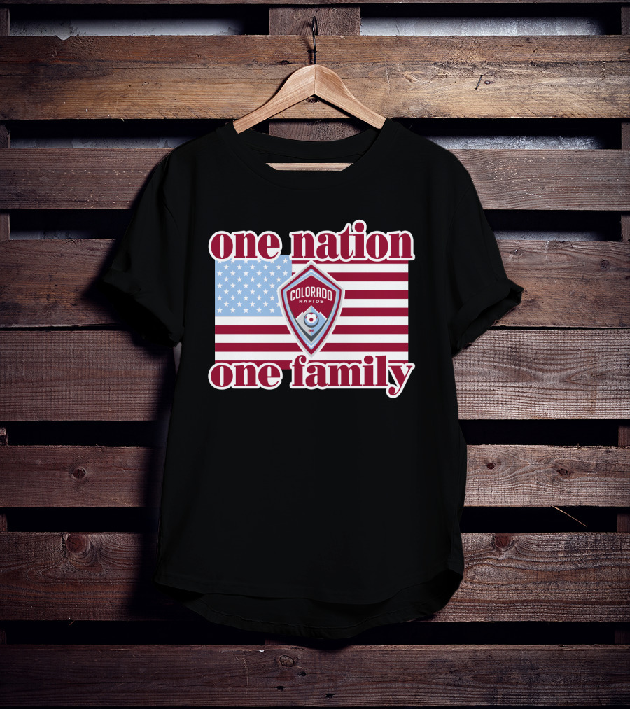 One Nation One Family Colorado Rapids American Flag T-Shirt