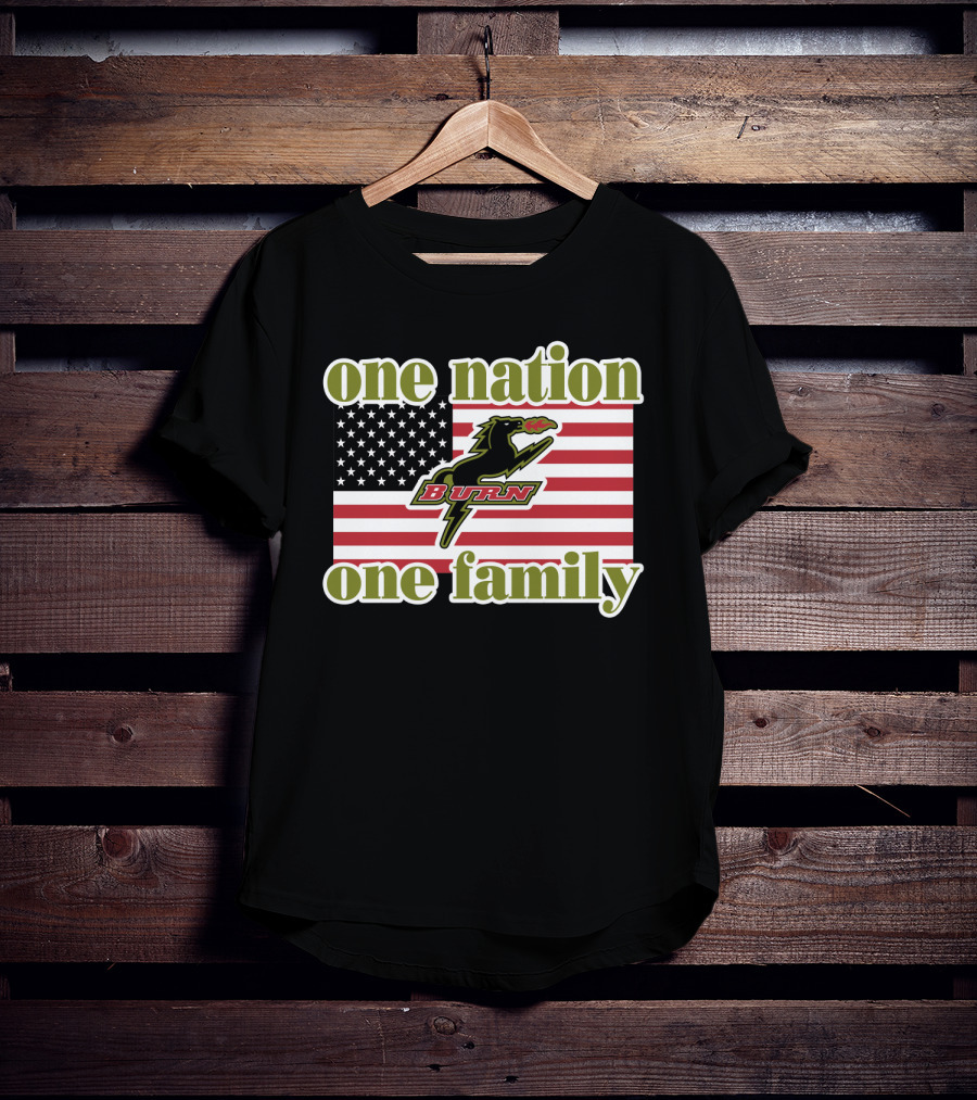 One Nation One Family Dallas Burn Flag T-Shirt