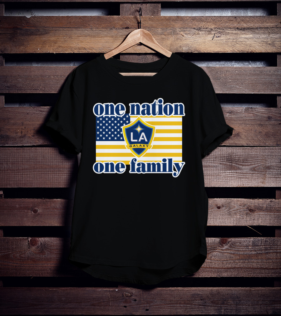One Nation One Family La Galaxy American Flag T-Shirt