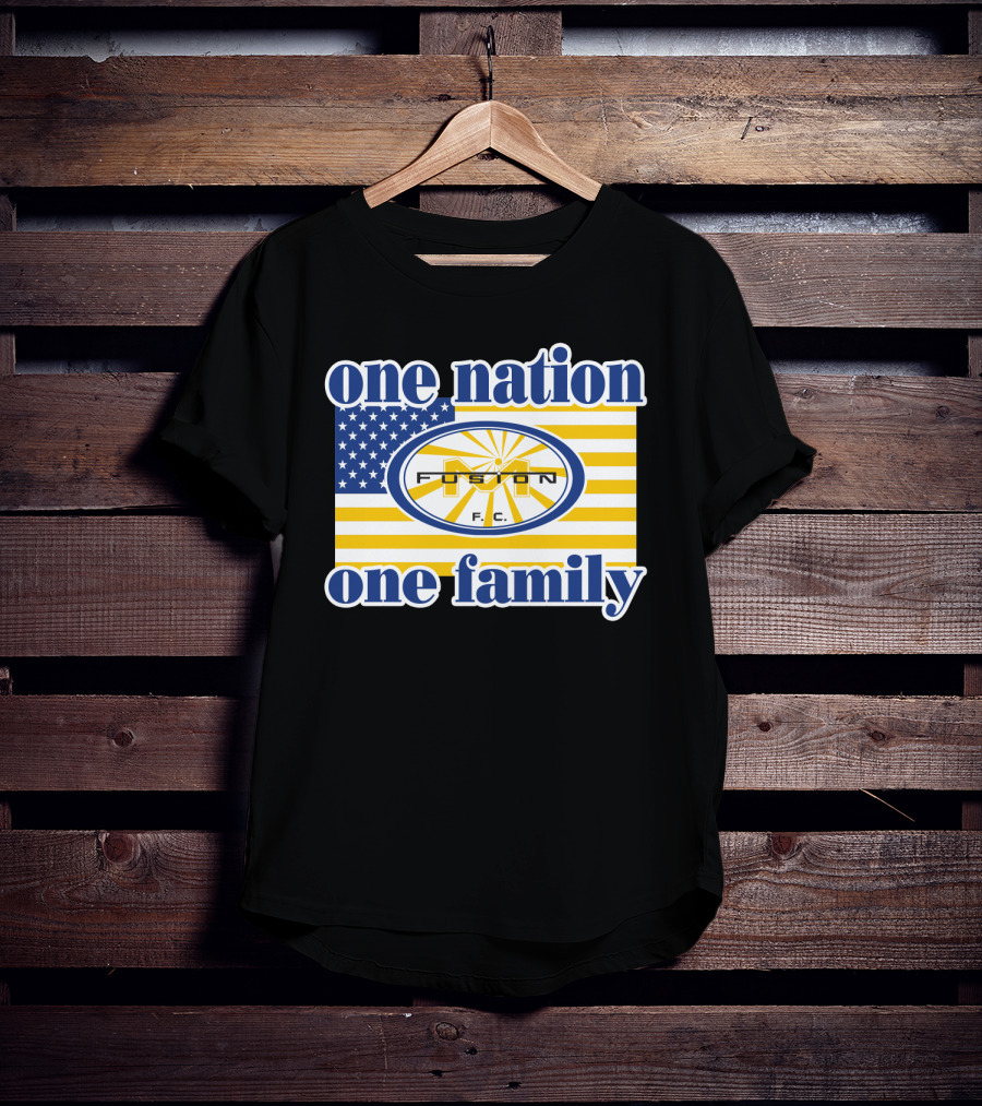 One Nation One Family Fusion F.c. Miami 137 American Flag T-Shirt