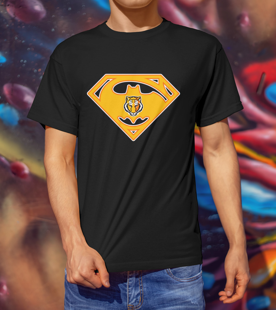 Depauw Tigers 80 Superman Batman T-Shirt