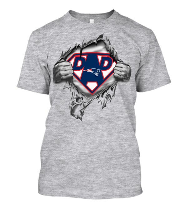 Dad Patriotic Super Dad New England Football Fan T-Shirt