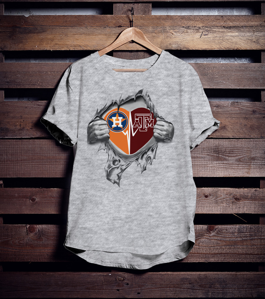 Astros Logo Texas A&M Aggies Within My Heart T-Shirt