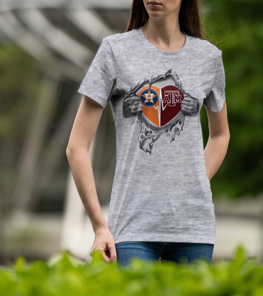 Astros Logo Texas A&M Aggies Within My Heart T-Shirt