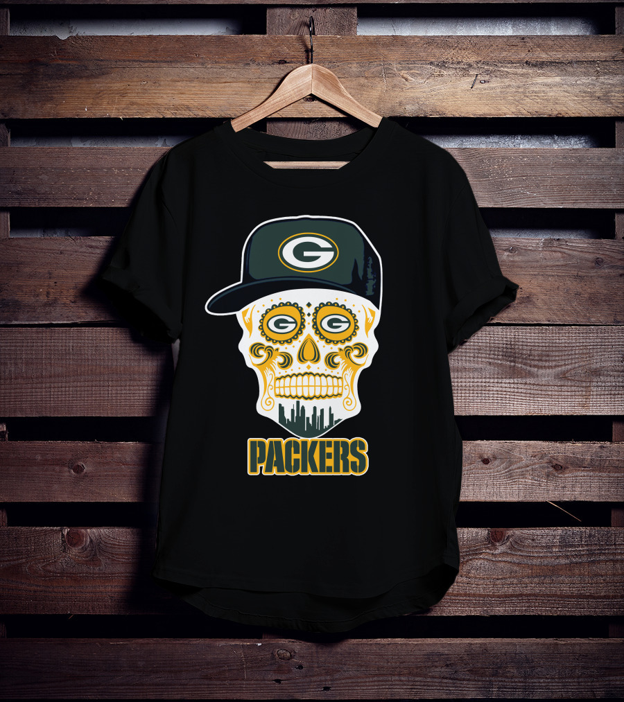 Packers Skull Green Bay Funny T-Shirt