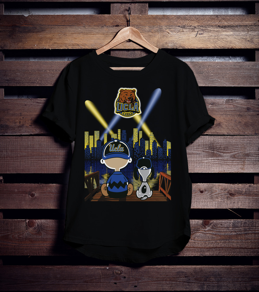Ucla Bruins Snoopy And Charlie Brown Cityscape Scene T-Shirt
