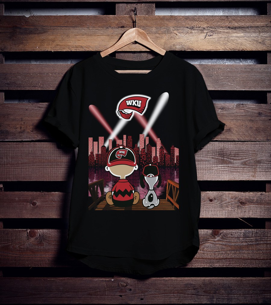 Wku Hilltoppers City Sky Night Western Kentucky Hilltoppers T-Shirt