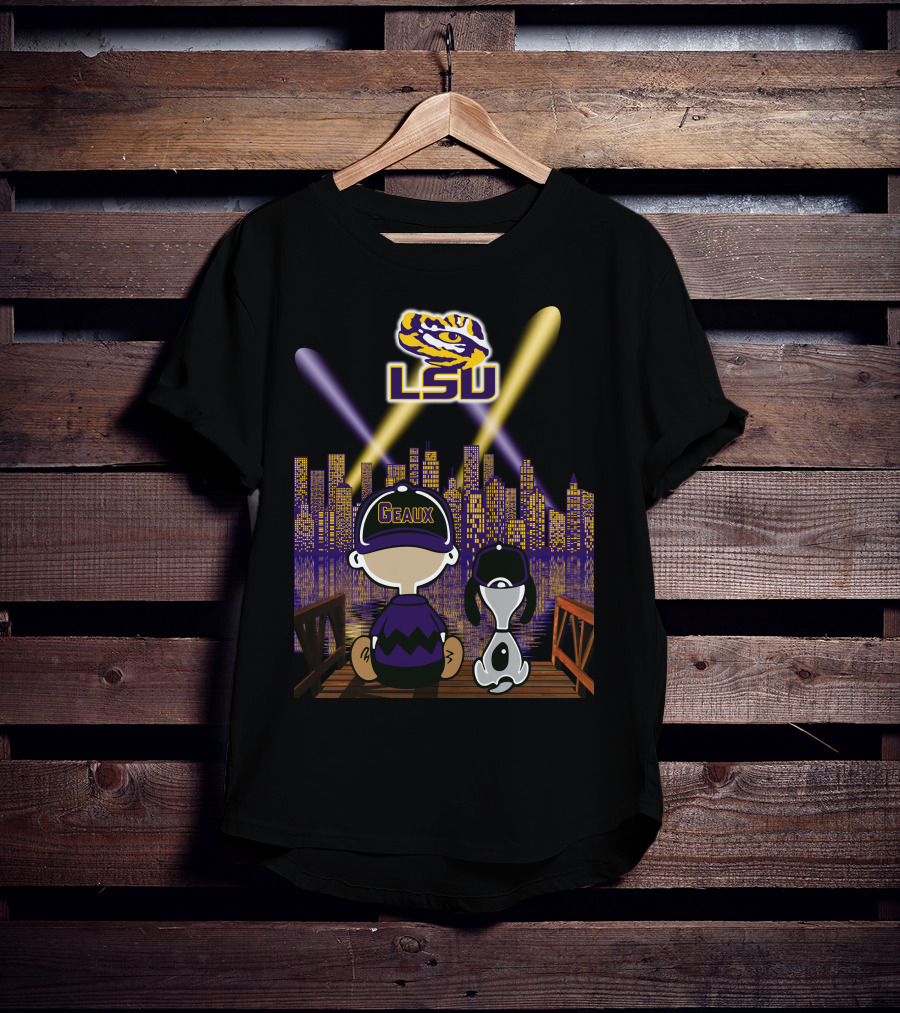 Geaux Lsu Tigers 62 City Lights Night Skyline T-Shirt