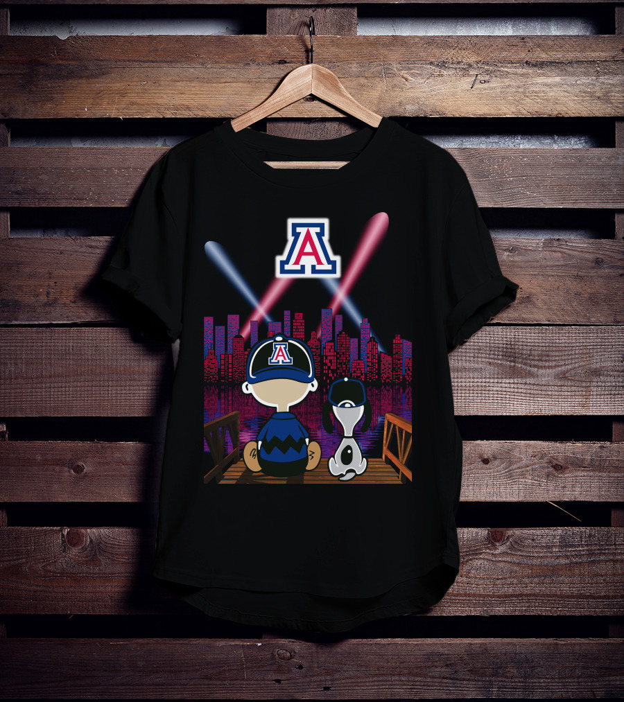 Arizona Wildcats '95 Night City Skyline Classic Scene T-Shirt