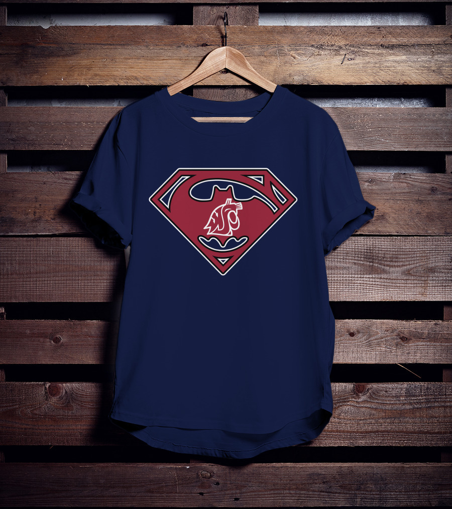 Superman Logo Washington State Cougars T-Shirt