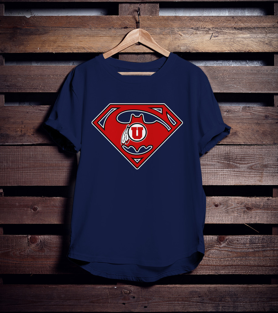 Utes Superman Batman Logo Fusion T-Shirt