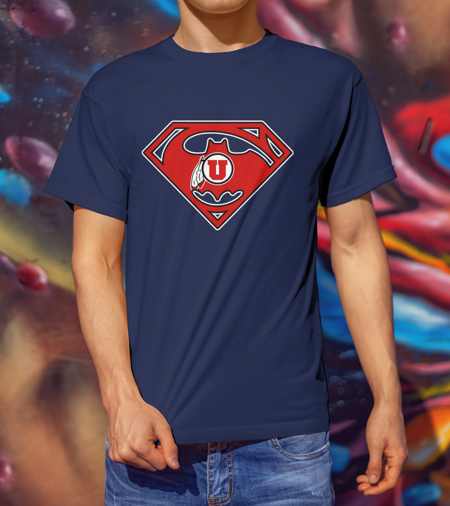 Utes Superman Batman Logo Fusion T-Shirt