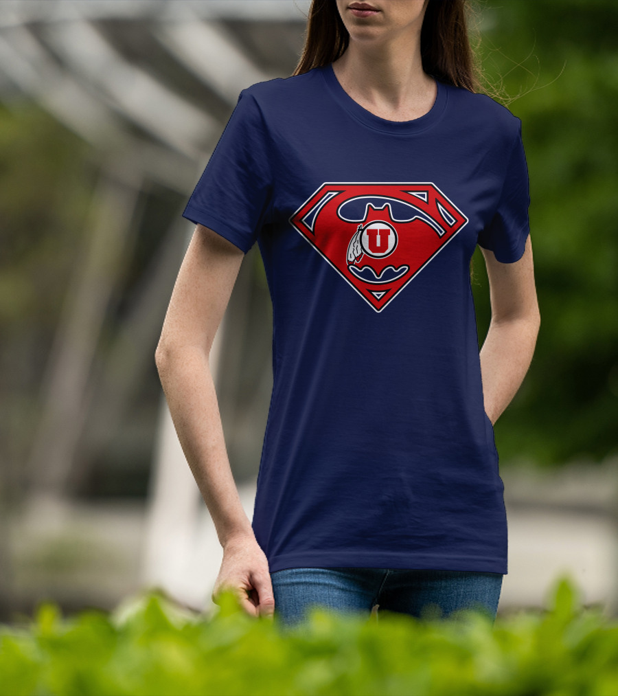 Utes Superman Batman Logo Fusion T-Shirt
