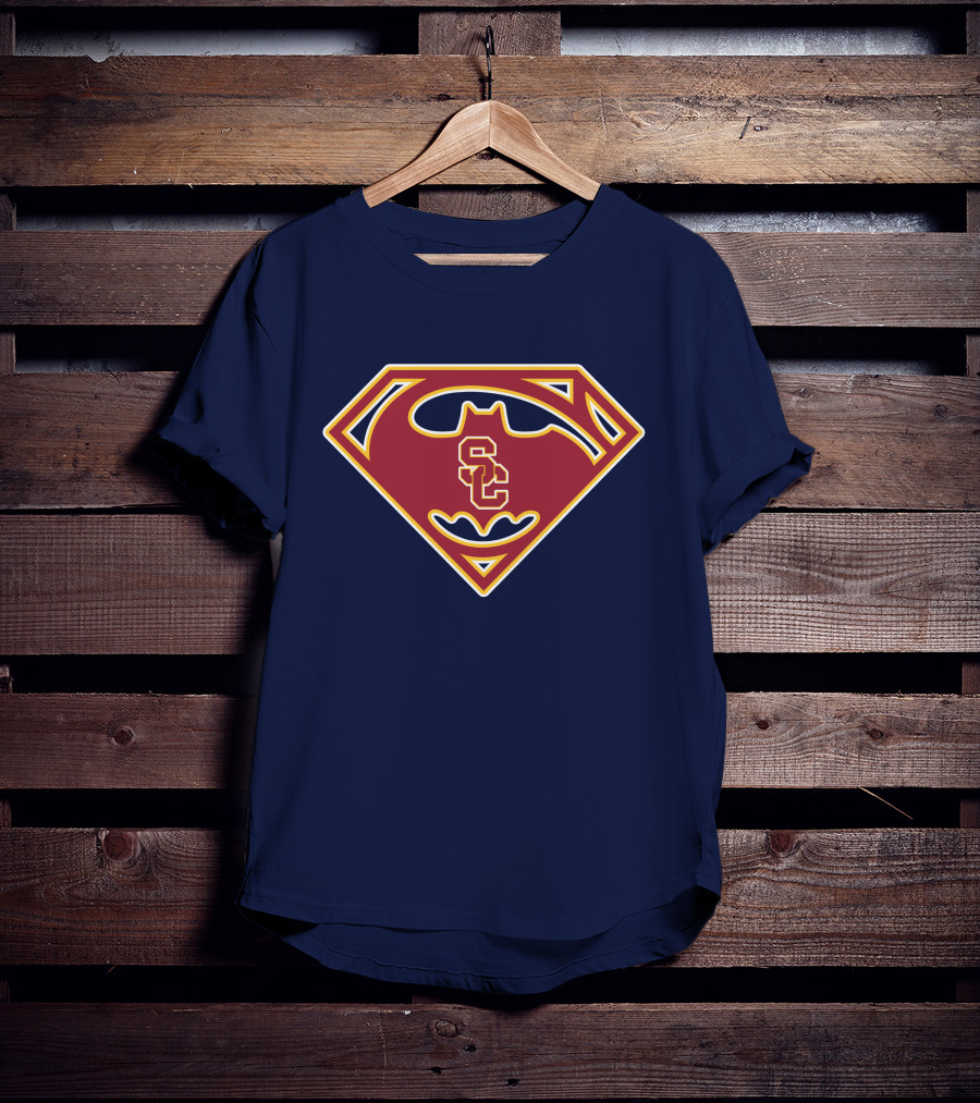 Usc Trojans Sc Badge Superhero T-Shirt