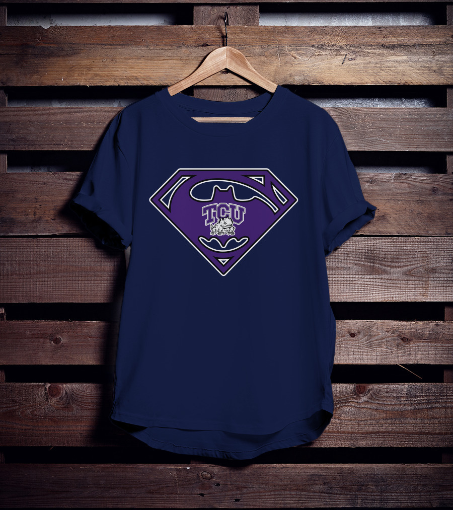Tcu Horned Frogs Batman Superman T-Shirt