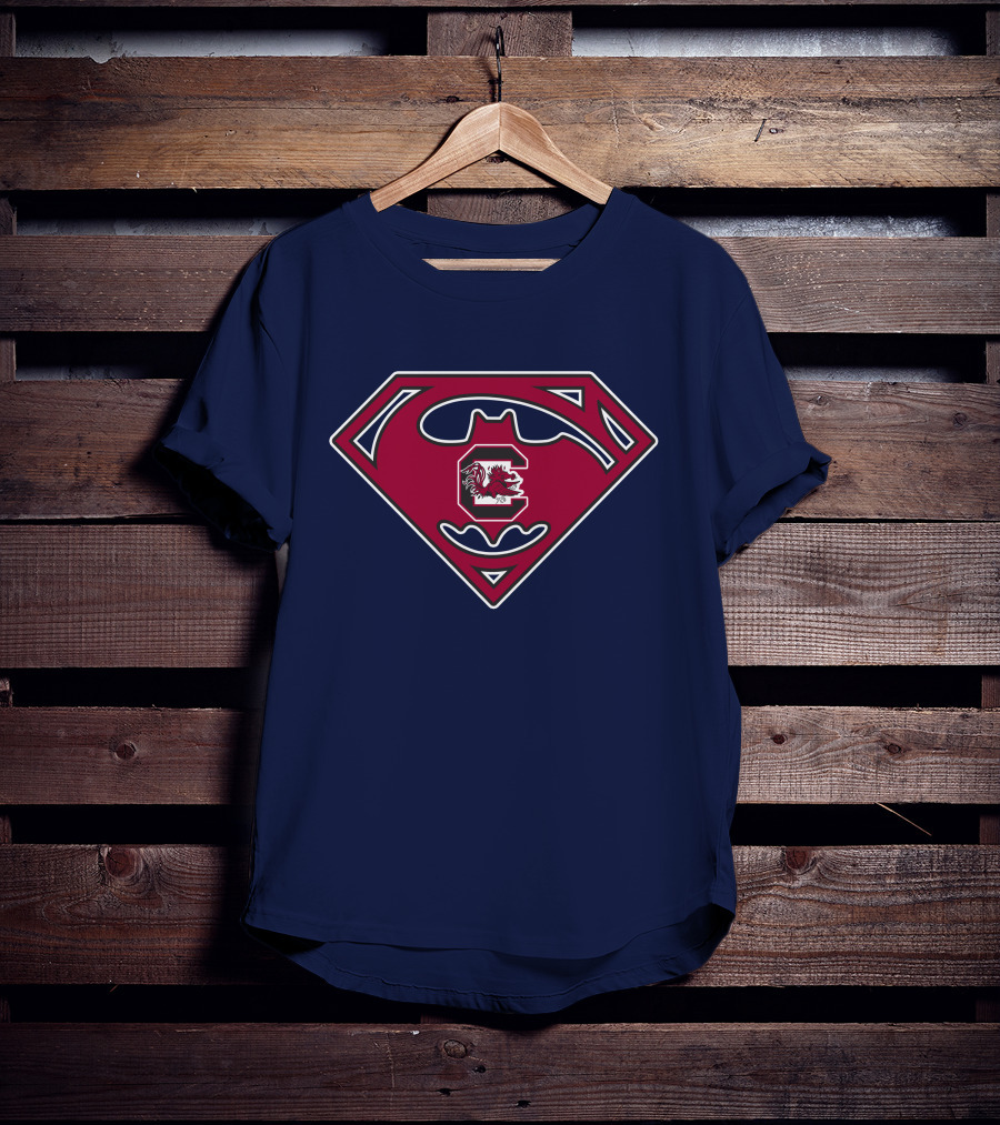 Superhero Shield South Carolina Gamecocks T-Shirt