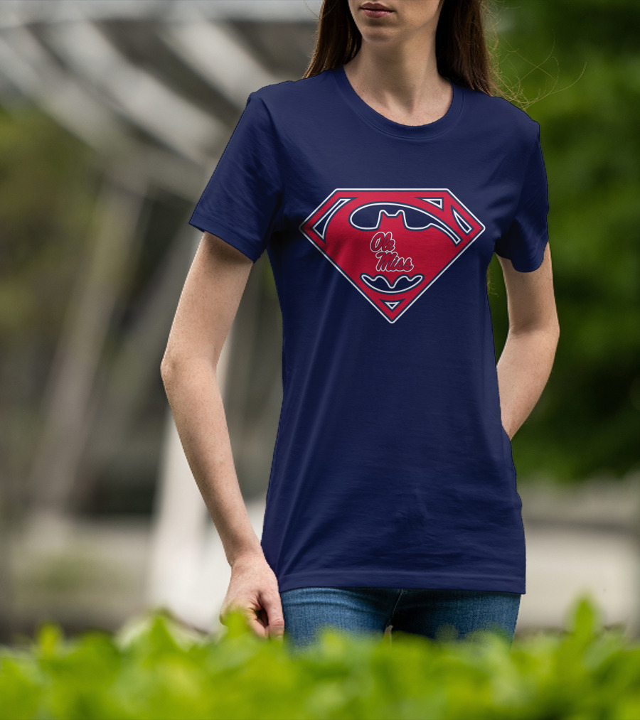 Ole Miss Rebels Superman Batman Mashup T-Shirt