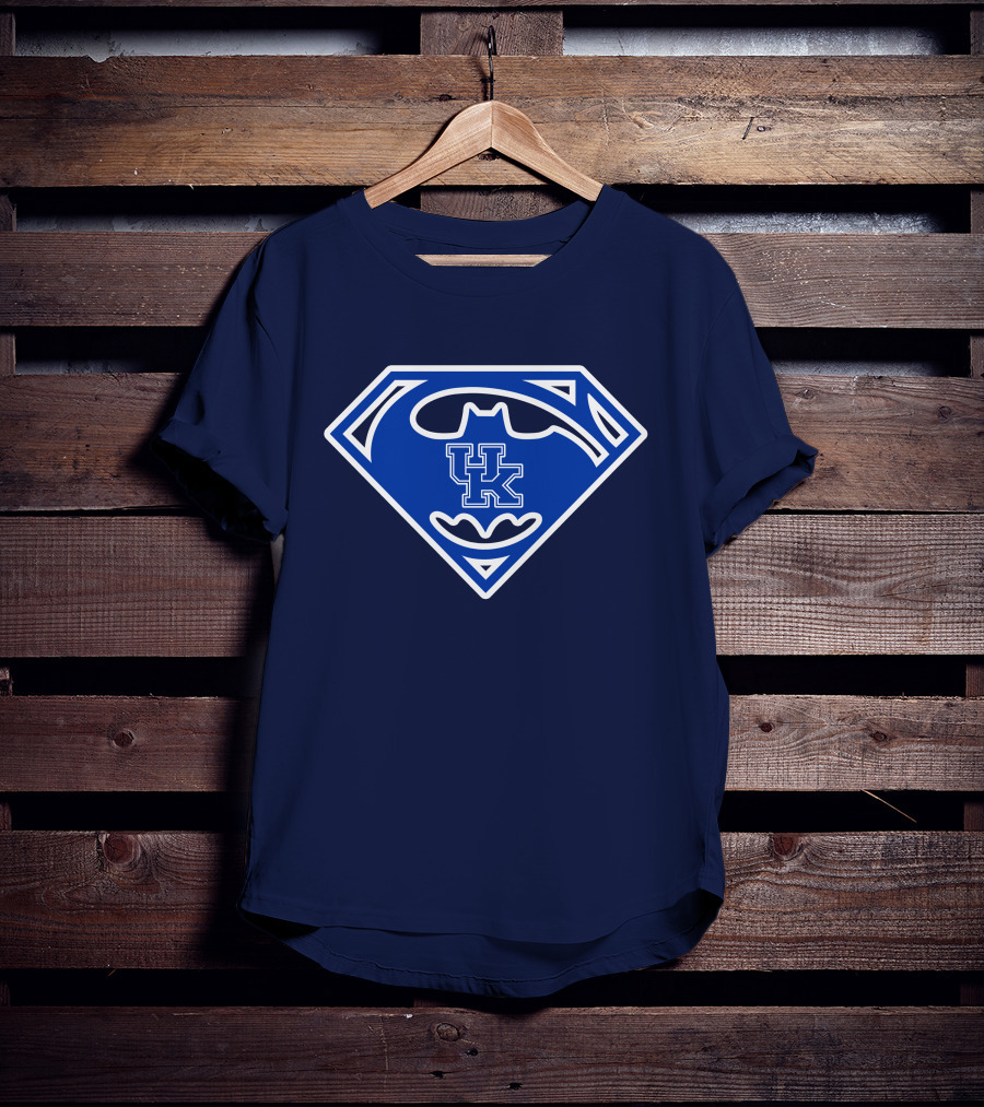 Kentucky Wildcats Uk Batman Superman Crossover T-Shirt