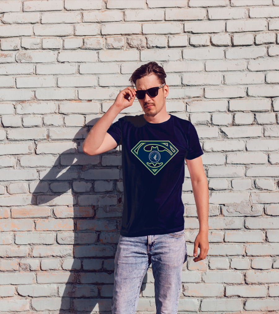 Superhero Minnesota Timberwolves Logo 173 T-Shirt