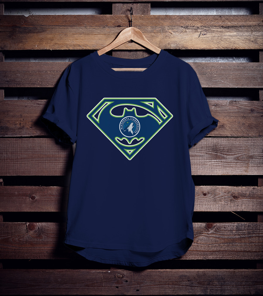 Superhero Minnesota Timberwolves Logo 173 T-Shirt