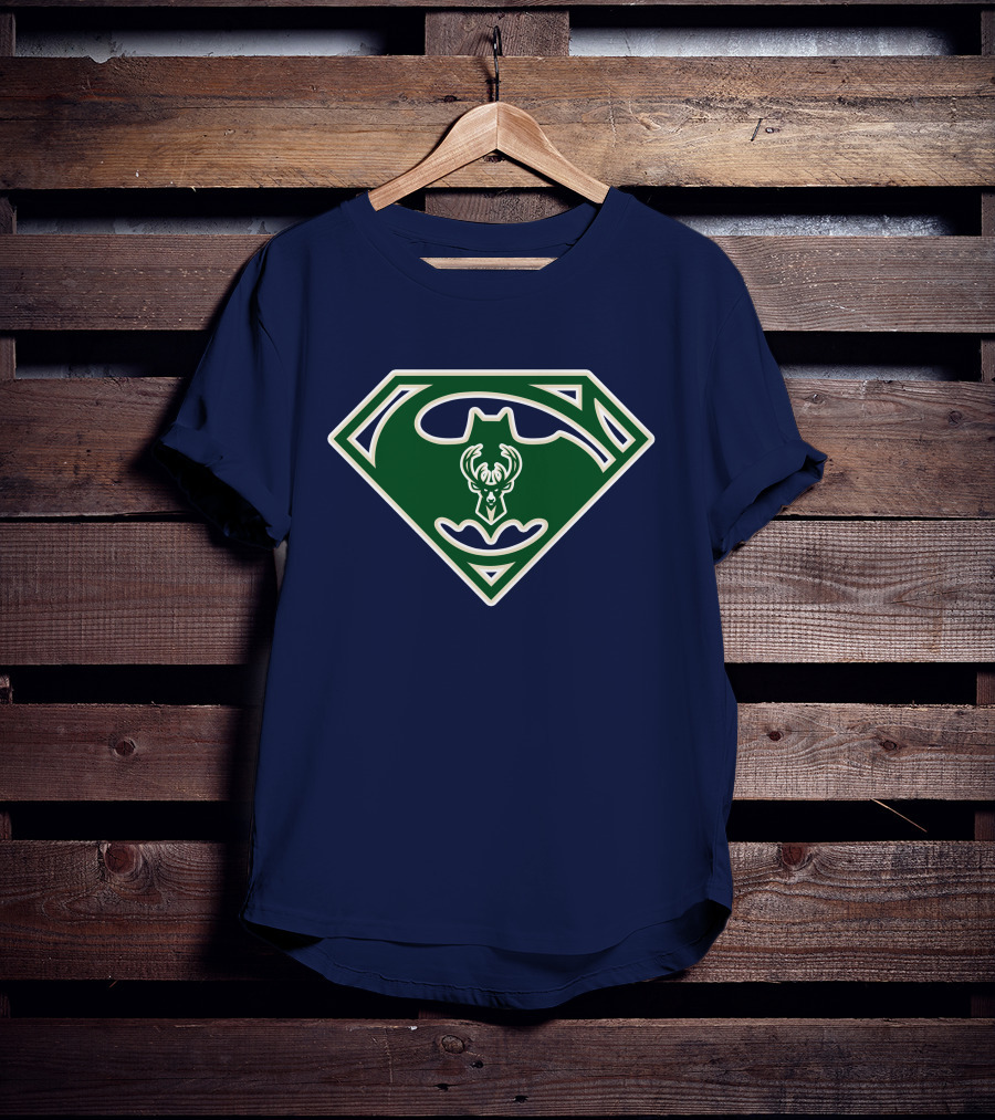 Milwaukee Bucks Superhero Logo 174 T-Shirt
