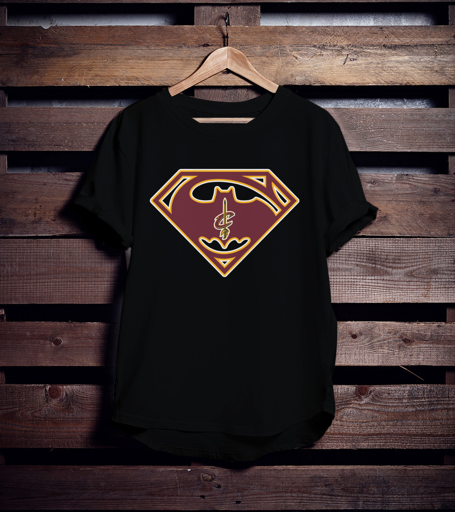 Cleveland Cavaliers Superman Batman T-Shirt