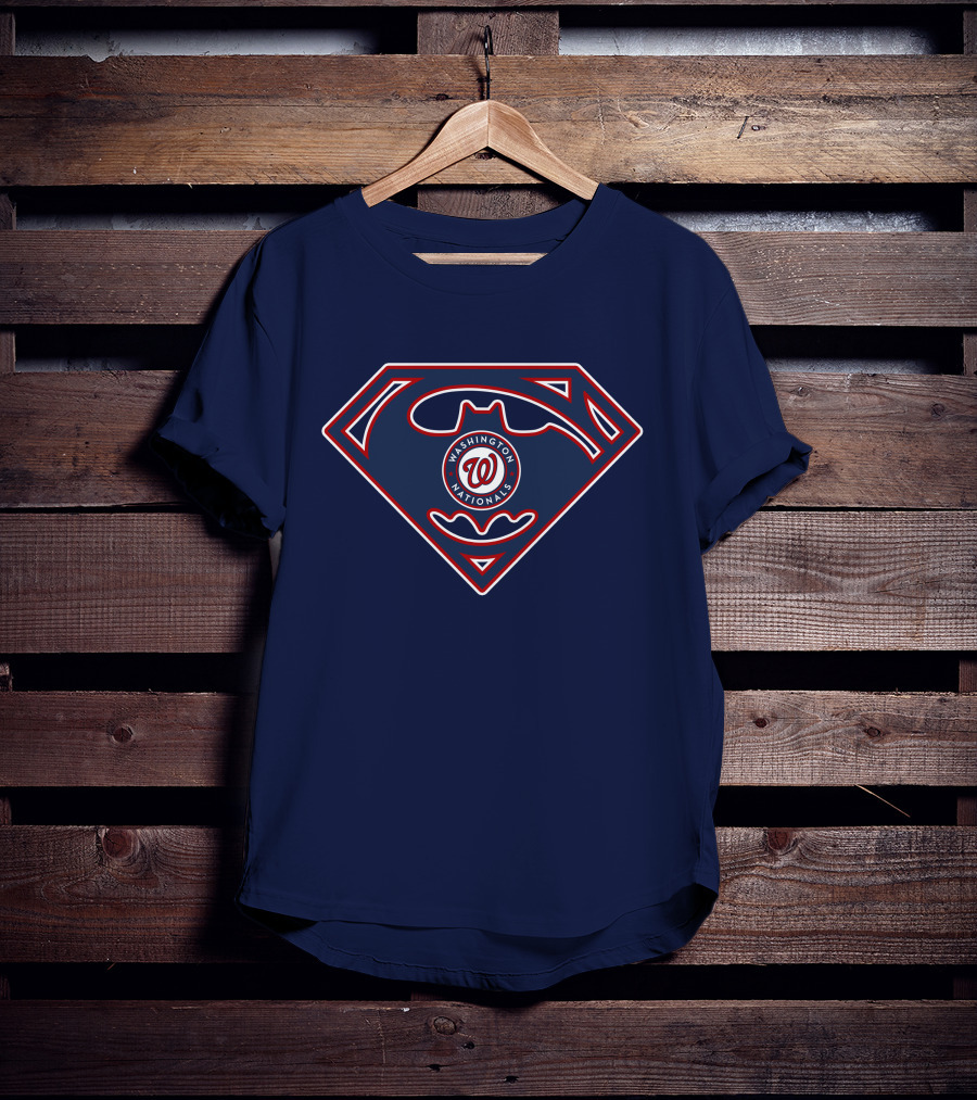 Washington Nationals Superman Batman T-Shirt
