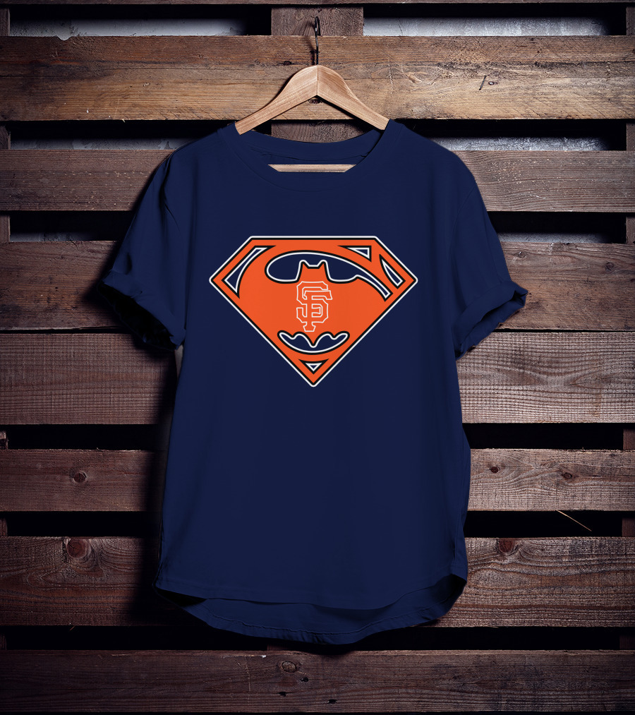 San Francisco Giants Superman Batman T-Shirt