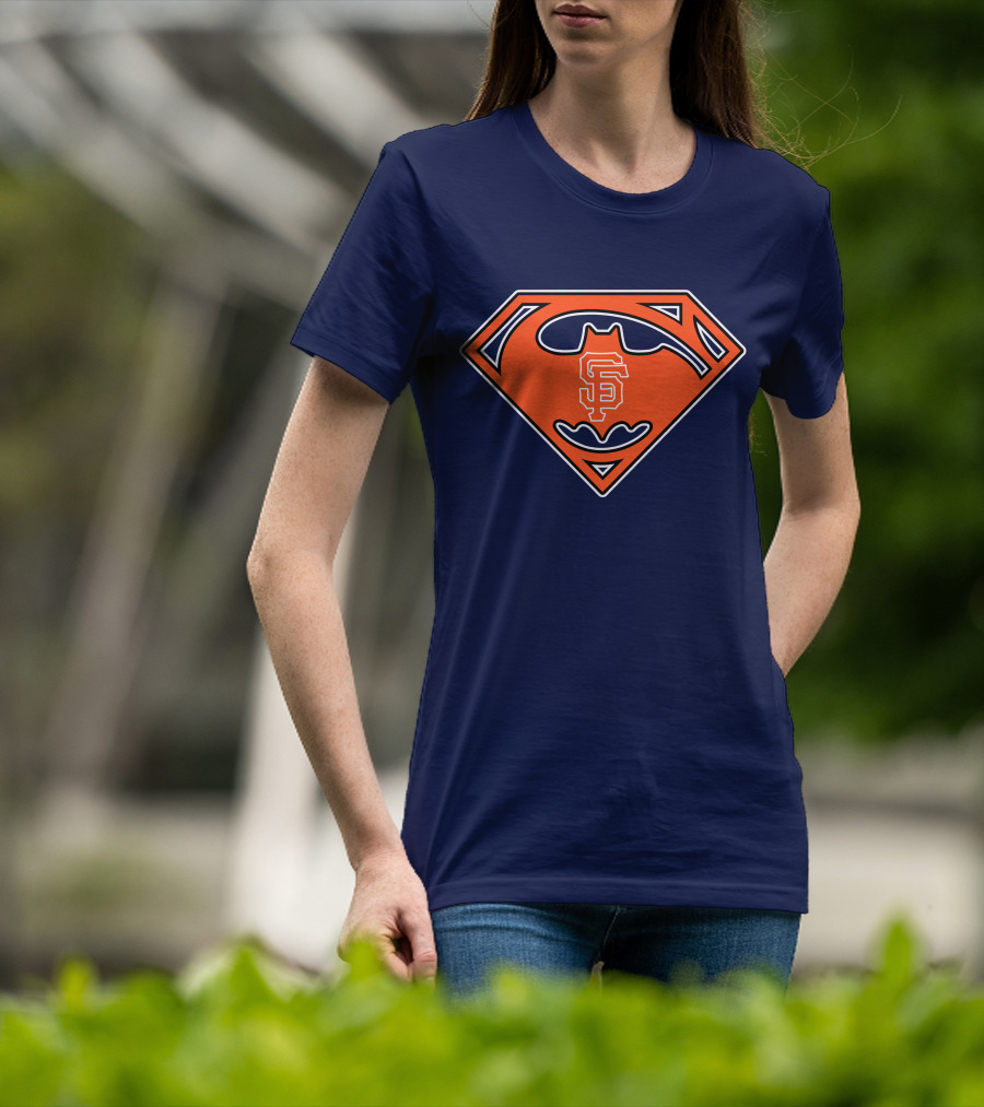 San Francisco Giants Superman Batman T-Shirt