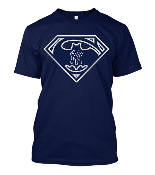 New York Yankees Batman Superman T-Shirt