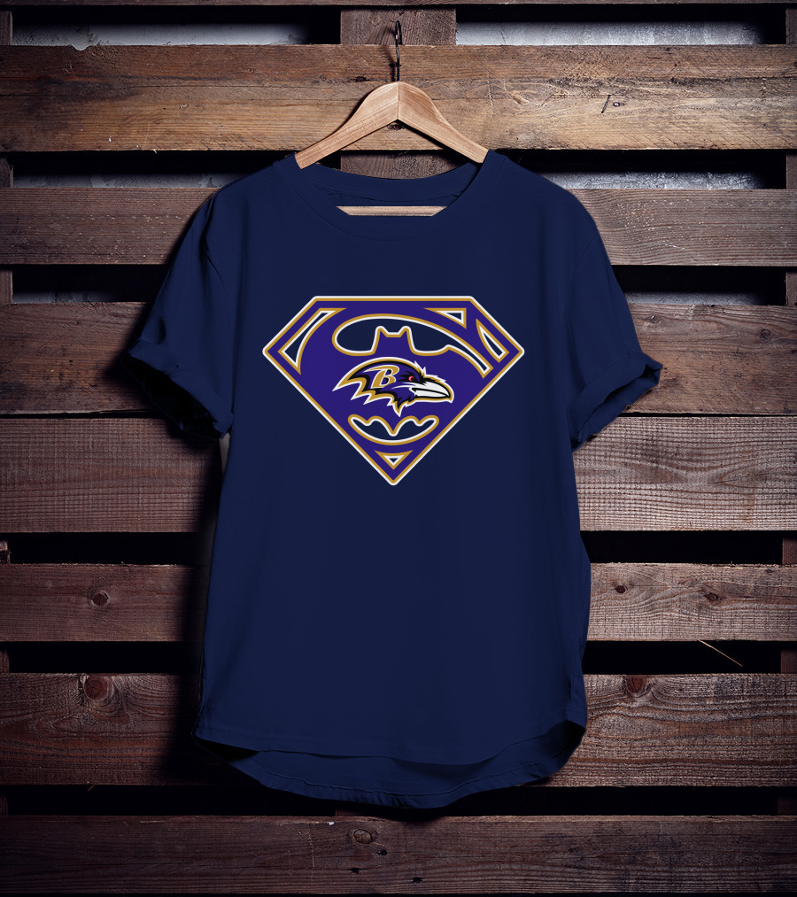 Baltimore Ravens Superhero Emblem 247 T-Shirt