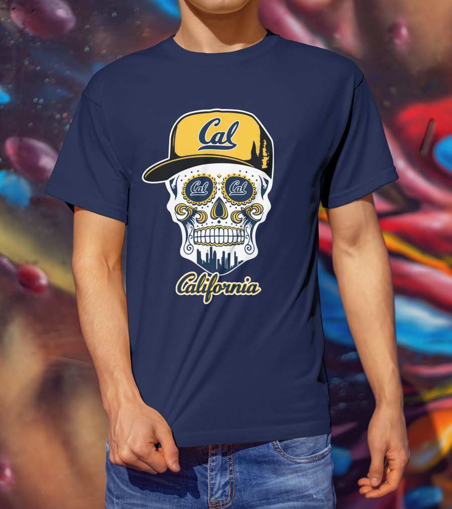 California Cal Bears Skull With Cap T-Shirt