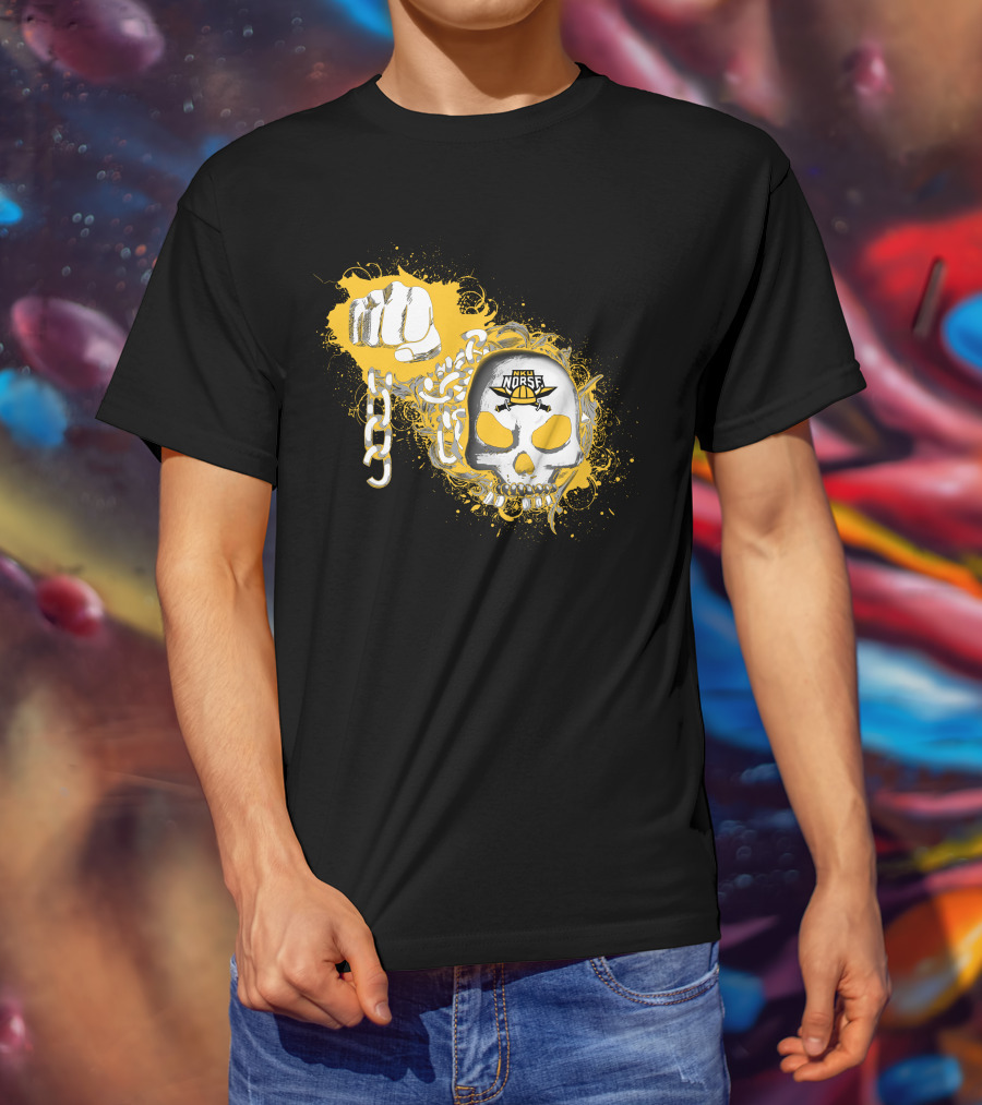 Northern Kentucky Norse Skull With Anchor And Fist T-Shirt