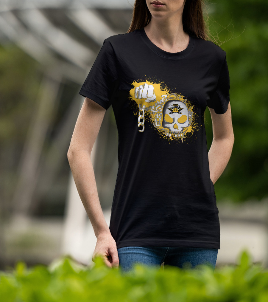 Northern Kentucky Norse Skull With Anchor And Fist T-Shirt