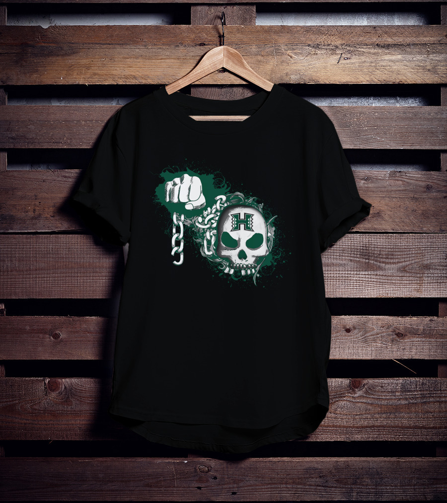 Hawai'i Rainbow Warriors Skull Fist Chain '85 T-Shirt