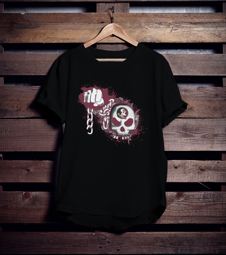 Florida State Seminoles Skull And Chains T-Shirt