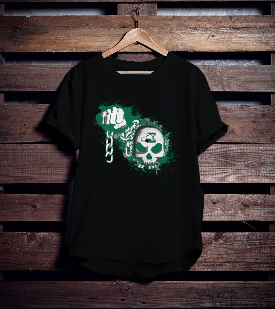 Eastern Michigan Eagles Skull And Fist Graphic '95 T-Shirt