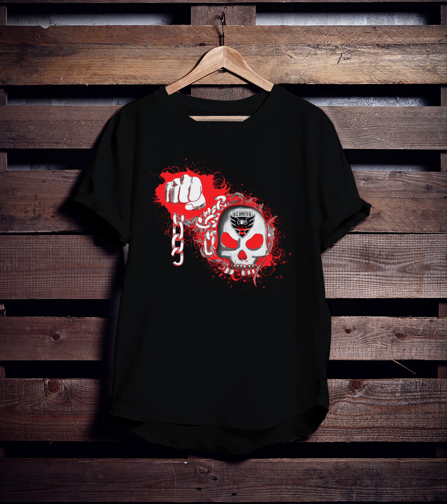 Dc United Skull And Chain T-Shirt