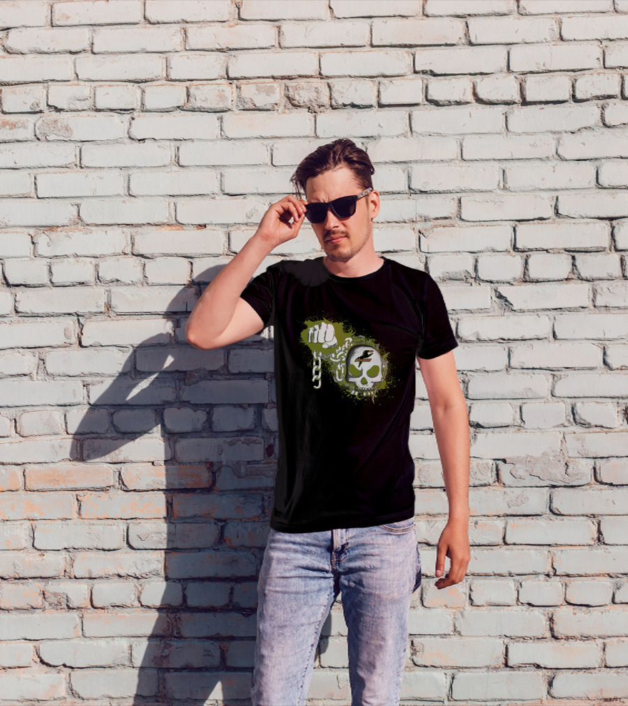 Dallas Burn Skull Fist Chains T-Shirt